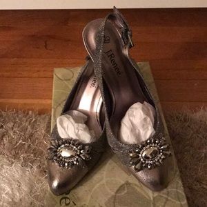 J. Renee pewter grey shoes